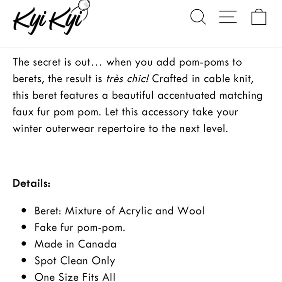 Kyi Kyi Pom knit beret/beanie - Picture 16 of 16